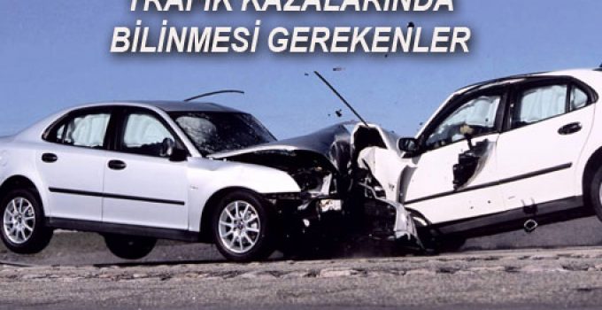 Trafik Kazalarında İlk yardım